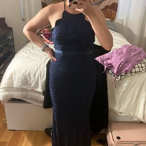 Navy blue Lacey dress